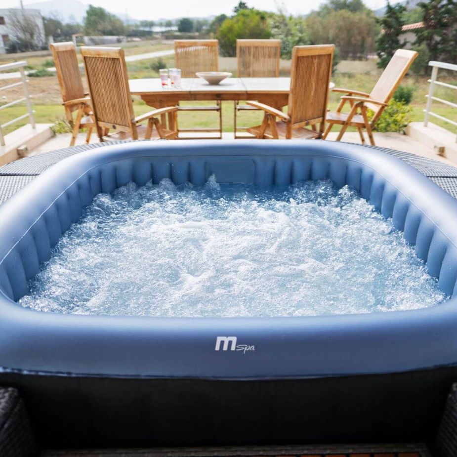 MSPA Comfort Series - TEKAPO 2-6 Person Inflatable Hot Tub Spa w UVC Sanitizer & Anti-Icing