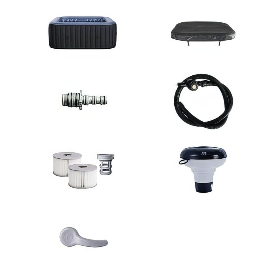 MSPA Comfort Series - TEKAPO 2-6 Person Inflatable Hot Tub Spa w UVC Sanitizer & Anti-Icing