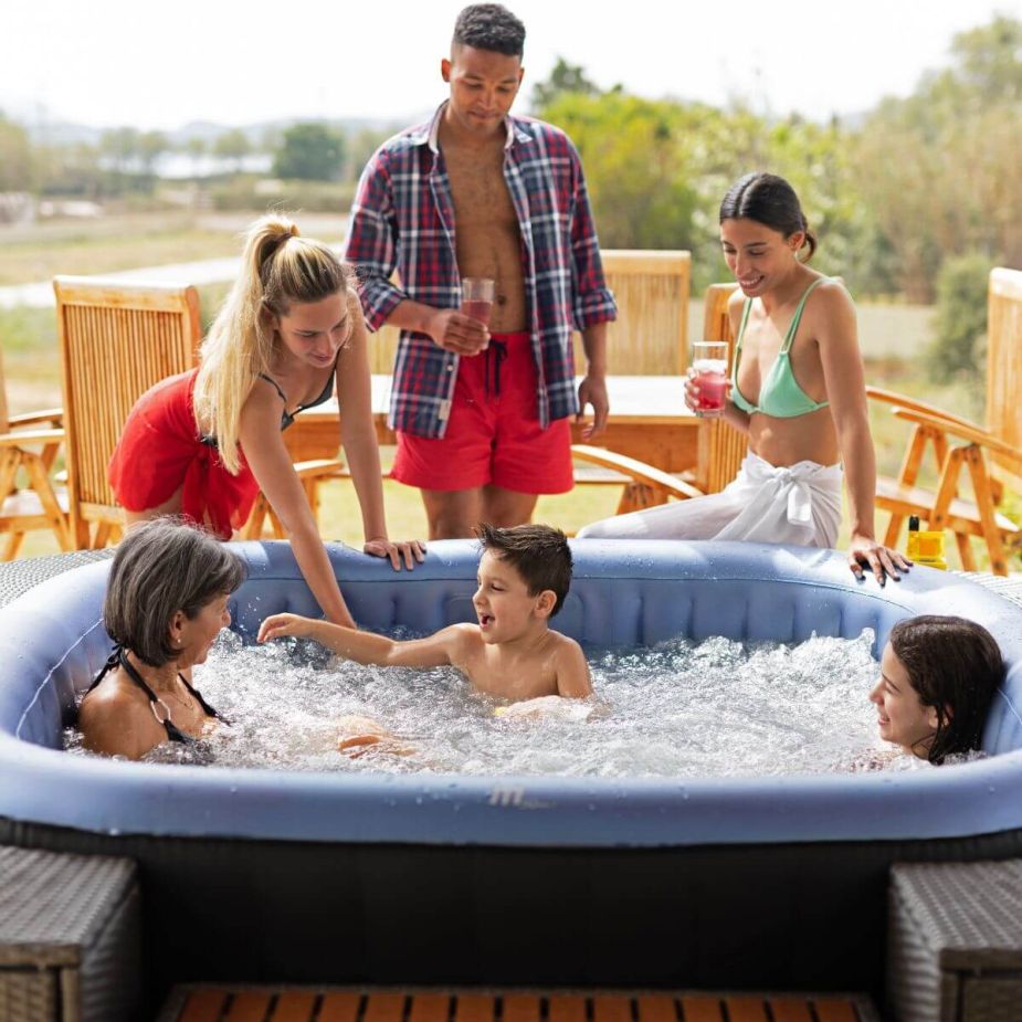 MSPA Comfort Series - TEKAPO 2-6 Person Inflatable Hot Tub Spa w UVC Sanitizer & Anti-Icing