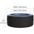 MSPA Comfort Series - BERGEN 2-6 Person Inflatable Hot Tub Spa w UVC Sanitizer & Anti-Icing