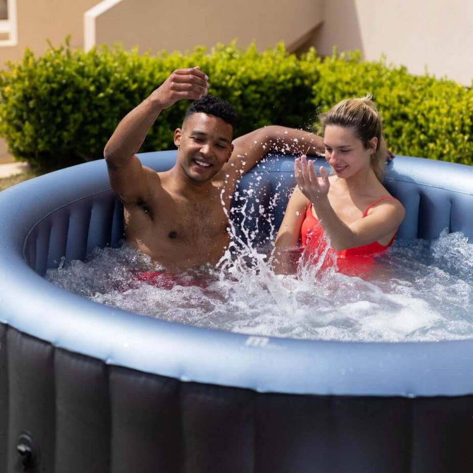 MSPA Comfort Series - BERGEN 2-6 Person Inflatable Hot Tub Spa w UVC Sanitizer & Anti-Icing