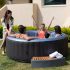 MSPA Comfort Series - BERGEN 2-6 Person Inflatable Hot Tub Spa w UVC Sanitizer & Anti-Icing