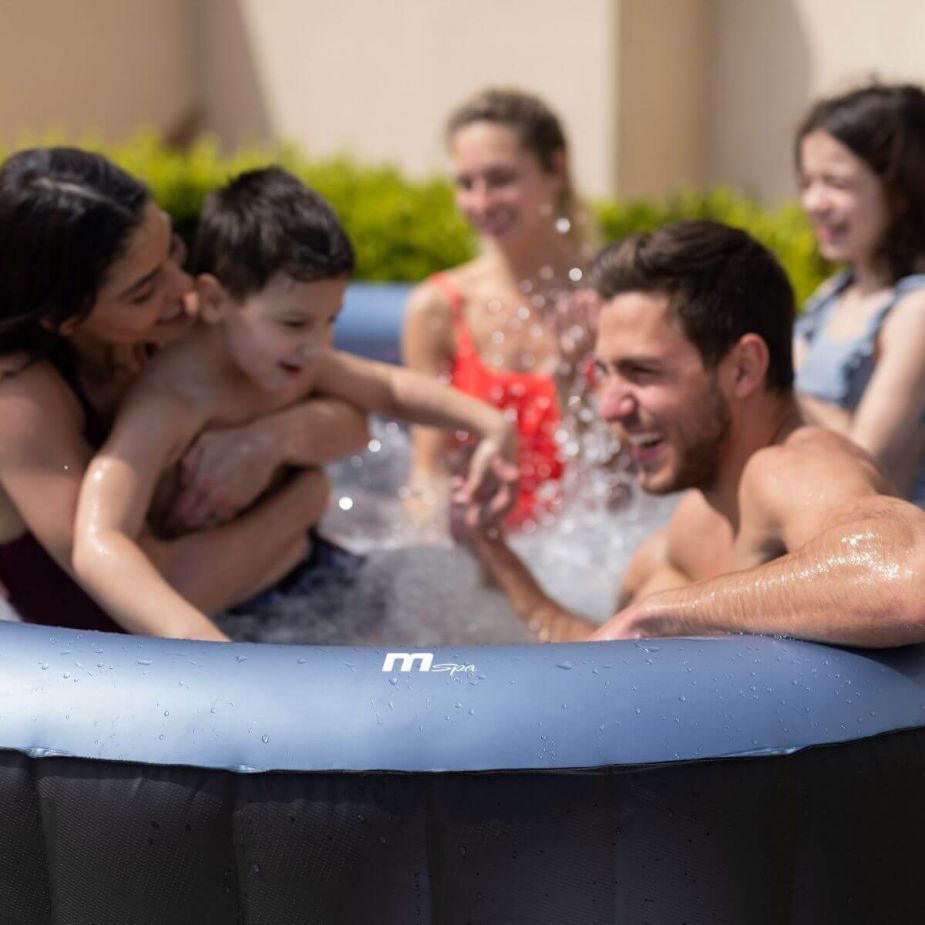 MSPA Comfort Series - BERGEN 2-6 Person Inflatable Hot Tub Spa w UVC Sanitizer & Anti-Icing