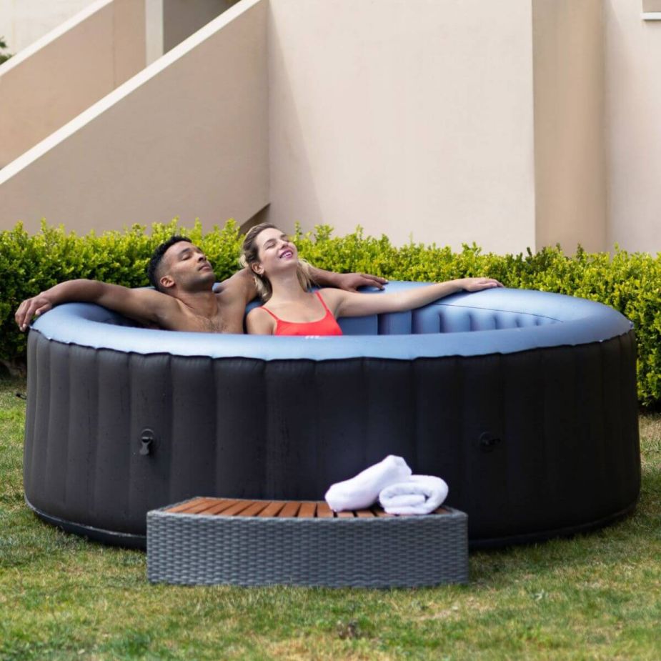 MSPA Comfort Series - BERGEN 2-6 Person Inflatable Hot Tub Spa w UVC Sanitizer & Anti-Icing