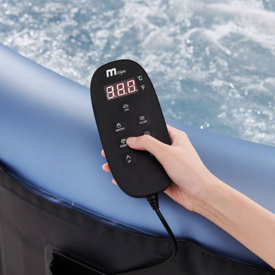 MSPA Comfort Series - BERGEN 2-6 Person Inflatable Hot Tub Spa w UVC Sanitizer & Anti-Icing