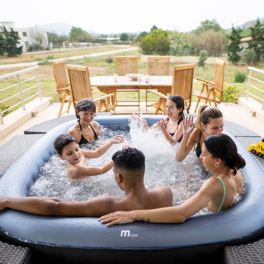 MSPA Comfort Series - TEKAPO 2-6 Person Inflatable Hot Tub Spa w UVC Sanitizer & Anti-Icing