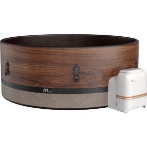 MSPA Frame Series – DUET 2-6 Person Inflatable Hot Tub Spa w/ UVC Sanitizer & Anti-Icing